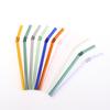 1Pc Reusable Glass Straws Colorful Drinking Straw Eco-Friendly High Borosilicate Glass Straw Party Favors Bar Drinkware