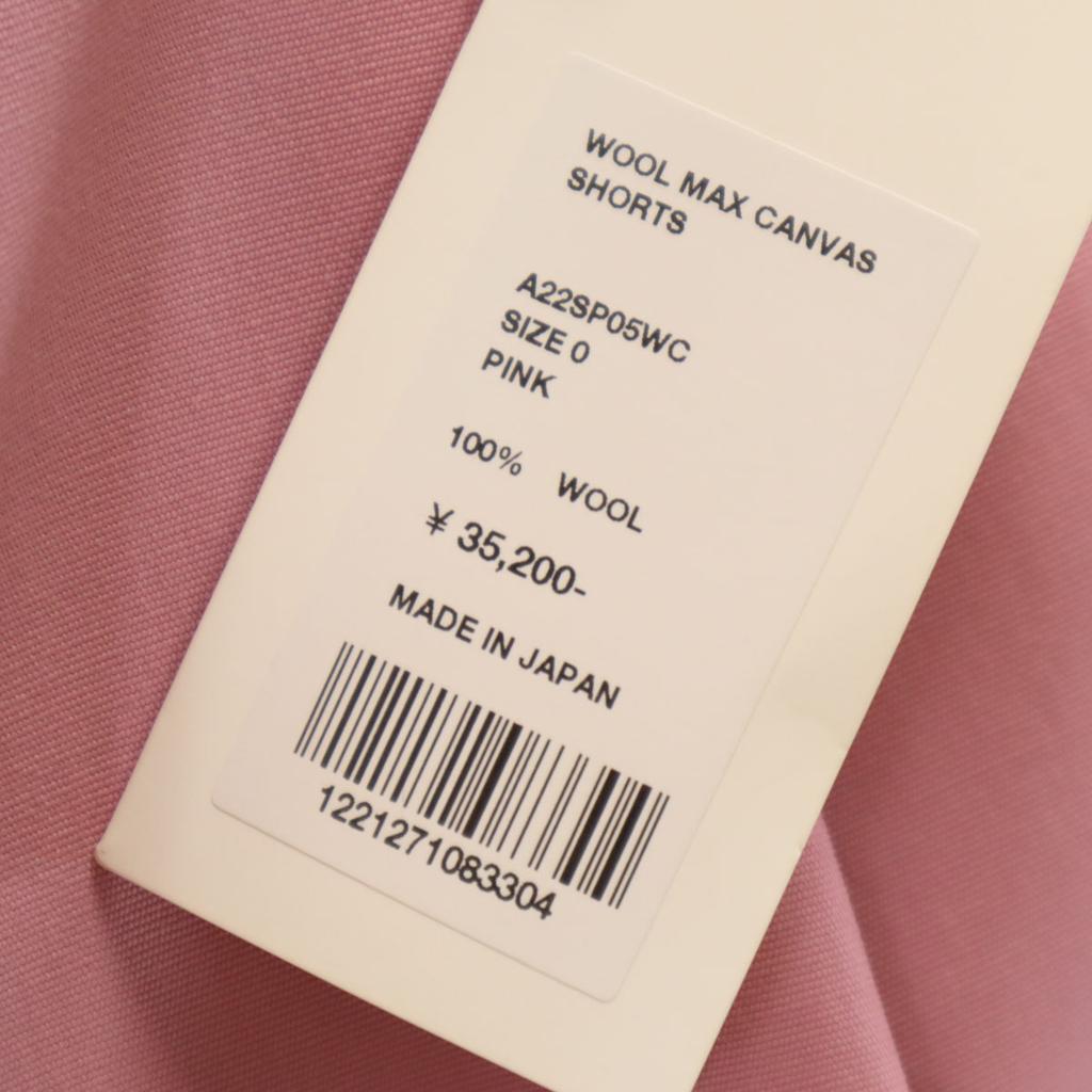 Unused AURALEE Made In Japan Wool Tack Shorts Pink Women Used