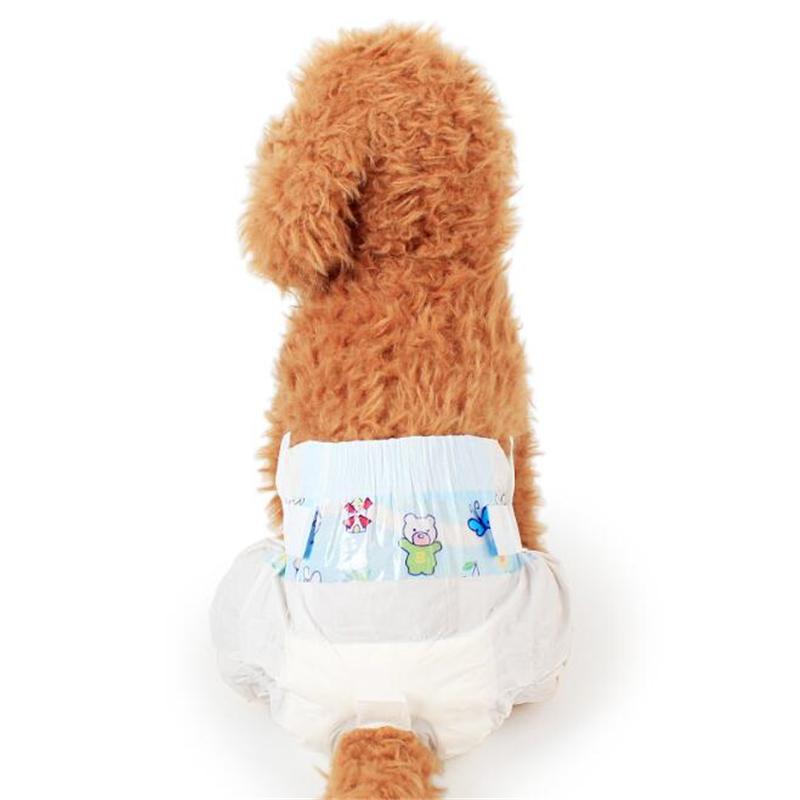 10pcs Dog Diapers Males Females Disposable Nappies Pants Physiological Underwear Adjustable Leakproof Breathable Safety Pants