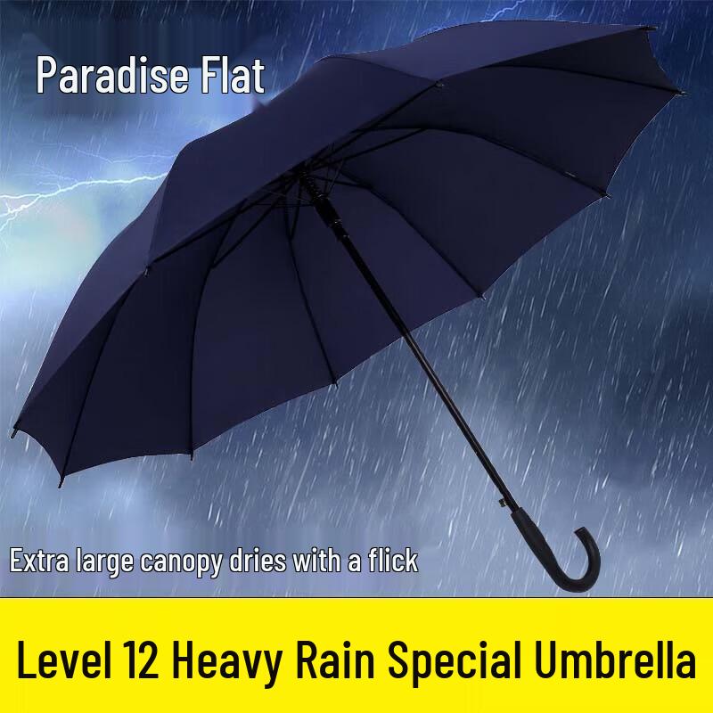 Райский усиленный полуавтоматический всепогодный прямой зонт