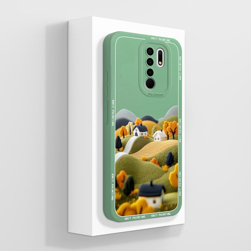 For Xiaomi Poco M2 M3 M4 M6 M7 Pro M5 M5S Mysterious Whale Phone Cases Camera Protection Liquid Silicone Anti Fall Protection Covers For Xiaomi Casing