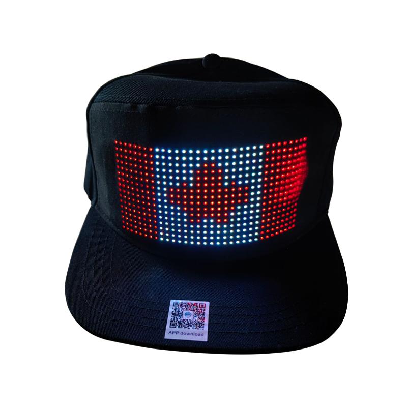 App-Controlled Programmable Luminous Hat for Party Flashing LED Messages