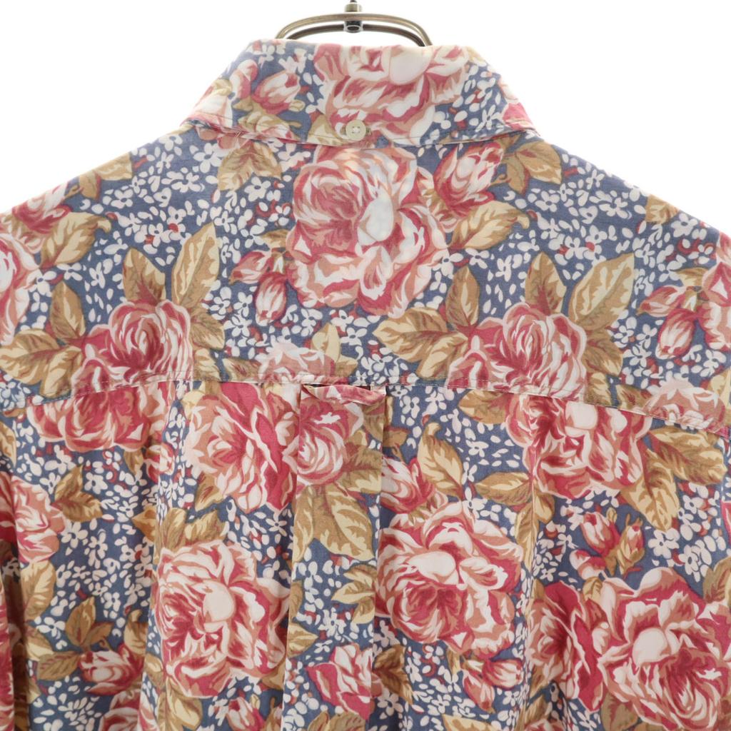 Banana Republic 80s 90s Old Overall Handle Long Sleeve Hawaiian Button Down Shirt Men's Used