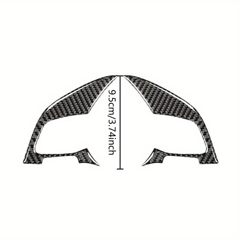 For Volkswagen Golf 7 Gti Mk7 2013-2019 Carbon Fiber Interior Car Steering Wheel Button Decorative Frame Sticker Car Accessories