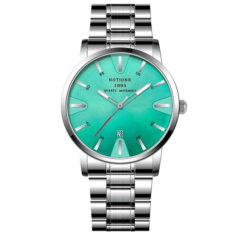 Color Women's Watch Quartz Watch Stainless Steel Watch Casual Sports Women's Watch Analog Calendar Watch