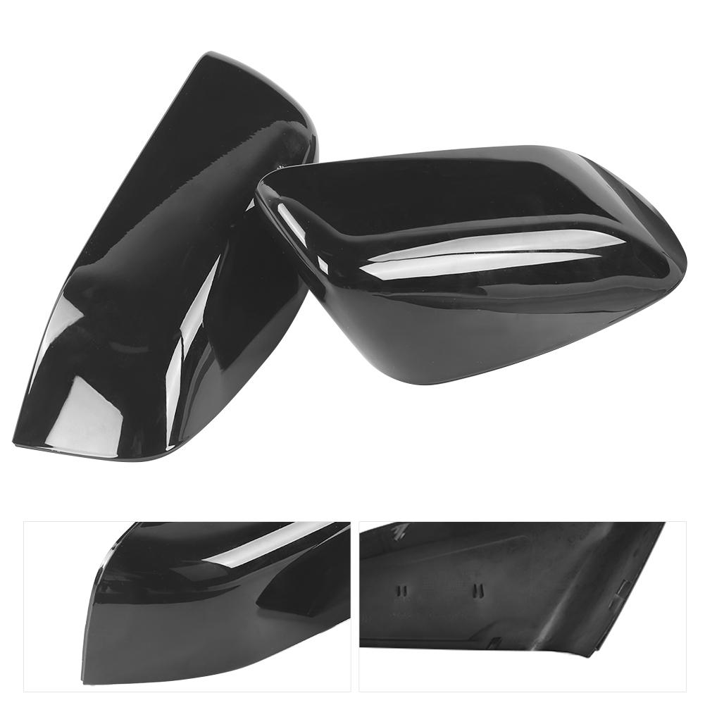 2pcs Rearview Mirror Cover Caps Glossy Black Fit for Land Rover Range Rover SportLR2LR4