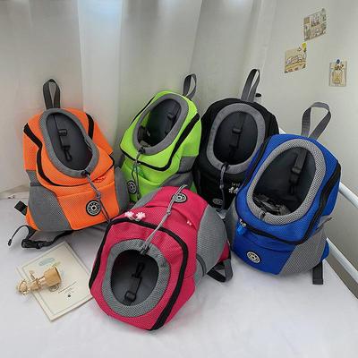 Breathable Pet Travel Backpack for Dogs & Cats - Portable Women's Chest Bag for Outings
