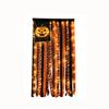 Halloween Pumpkin Hanging with Orange Black Plaid Fabric Tassels for Door Party Decoration