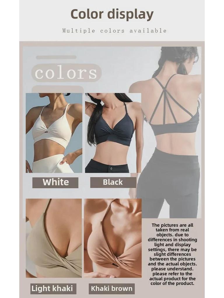 Sport-BH für Damen: Ohne Bügel, Anti-Hänge-Effekt, Seitenstütze, Yoga-Weste, Formverbessernd für Laufen & Fitness