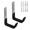 2pcs Large Stainless Steel Hooks for Garage Storage Extension Cord Organizers Wall Mounted Hangers for Heavy Tools