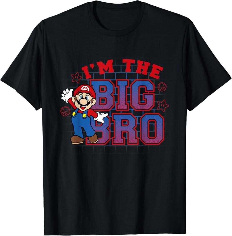 Super Mario I#039m The Big Bro Portrait Text TShirt Unisex T-Shirt XXXXL