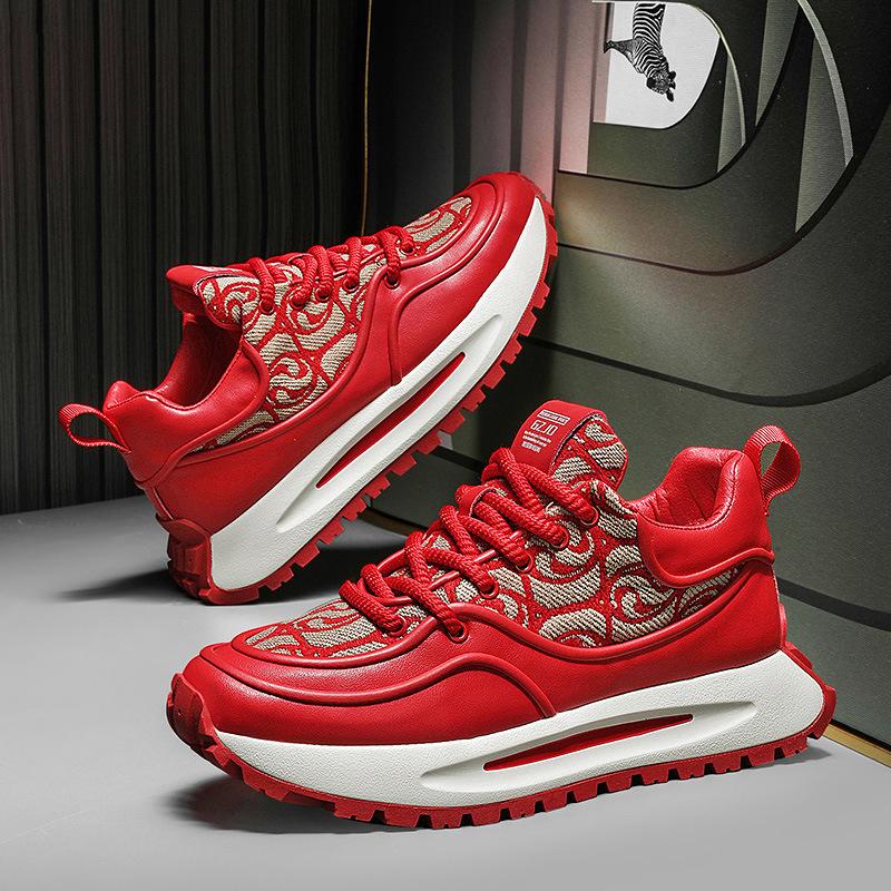 Men's Shoes 2024 Spring New Printing Totem High Value Tide Men's Casual Sneakers