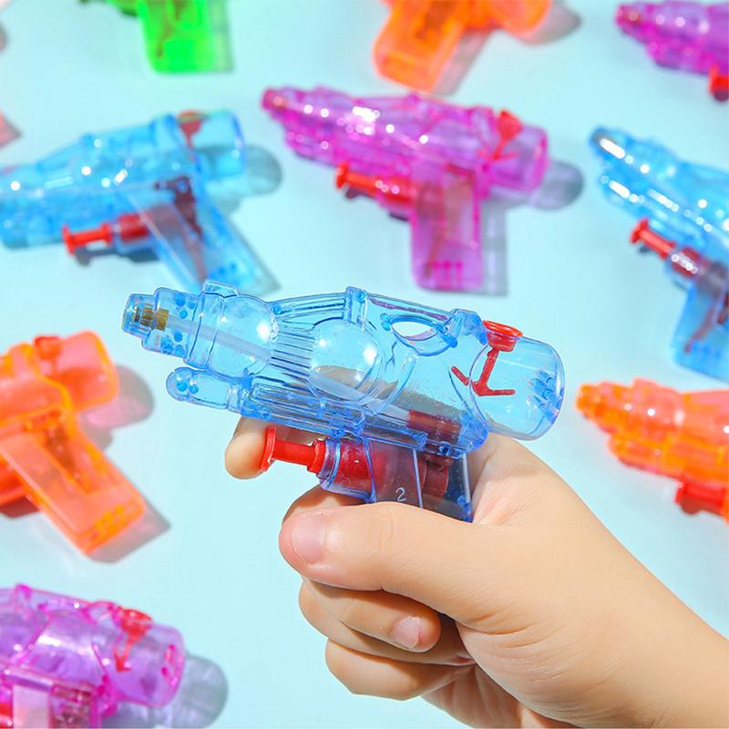1/5 ks Mini Plastové Průhledné Vodní Pistole Stříkací Vodní Pistole Dětská Hračka Barva Náhodná Pro Venkovní Pláž Bazén