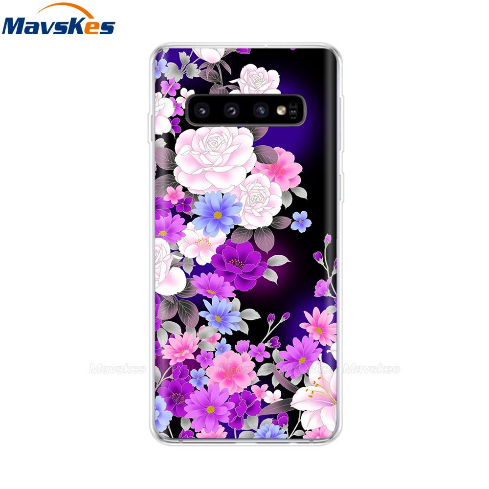La più recente custodia stampata in TPU per Samsung Galaxy S10 S10 + Coperture del telefono per Samsung S10 Plus S10e Custodie Cover posteriore Paraurti Fundas Coque