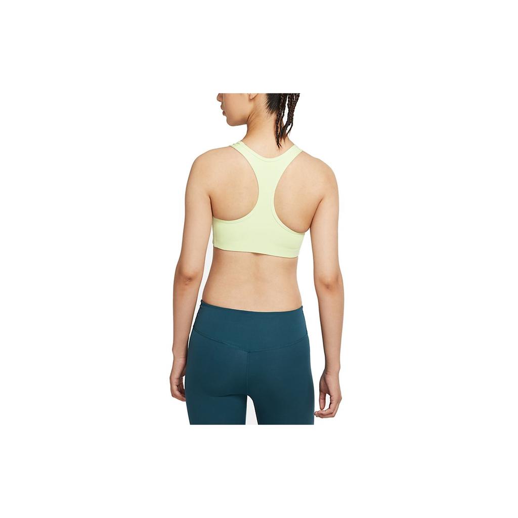 Nike Swoosh Medium Support Seamless Sports Tank Top Women Tops Yellow BV3637-303