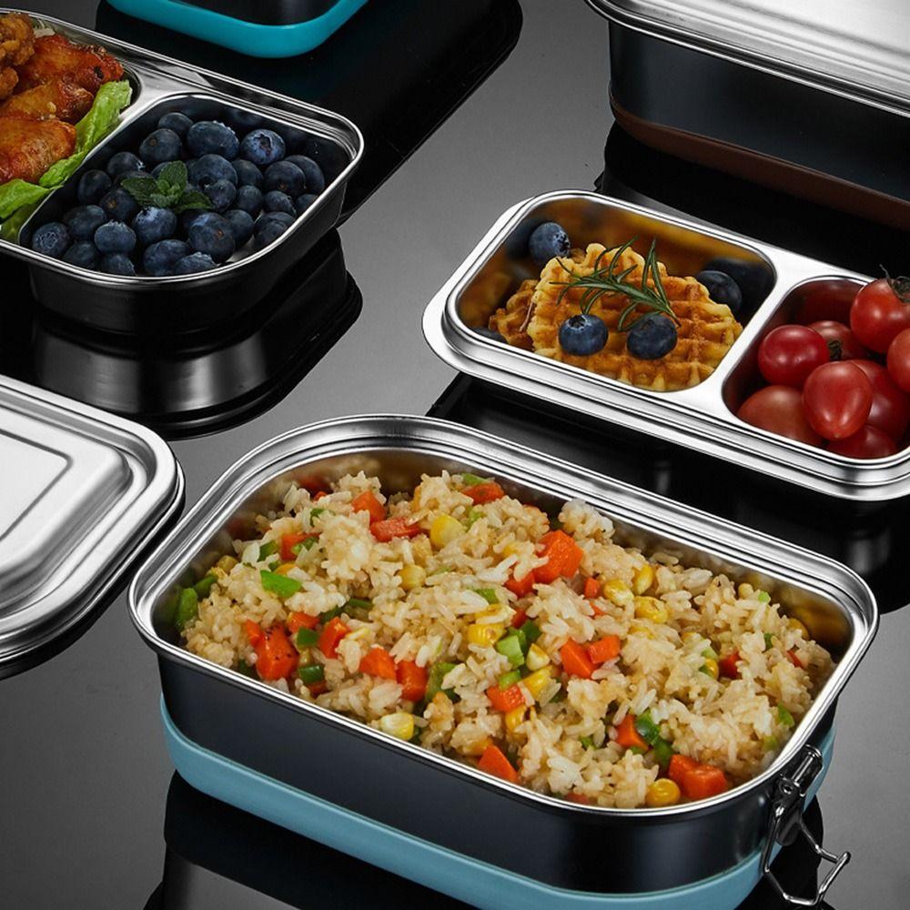 Sealed Stainless Steel Lunch Box Heat-resistant Portable Lunchbox Office Supply