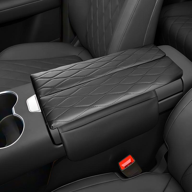 Blue Electric PLUS Leather Armrest Cover for 25-26 Armrest Box Protection