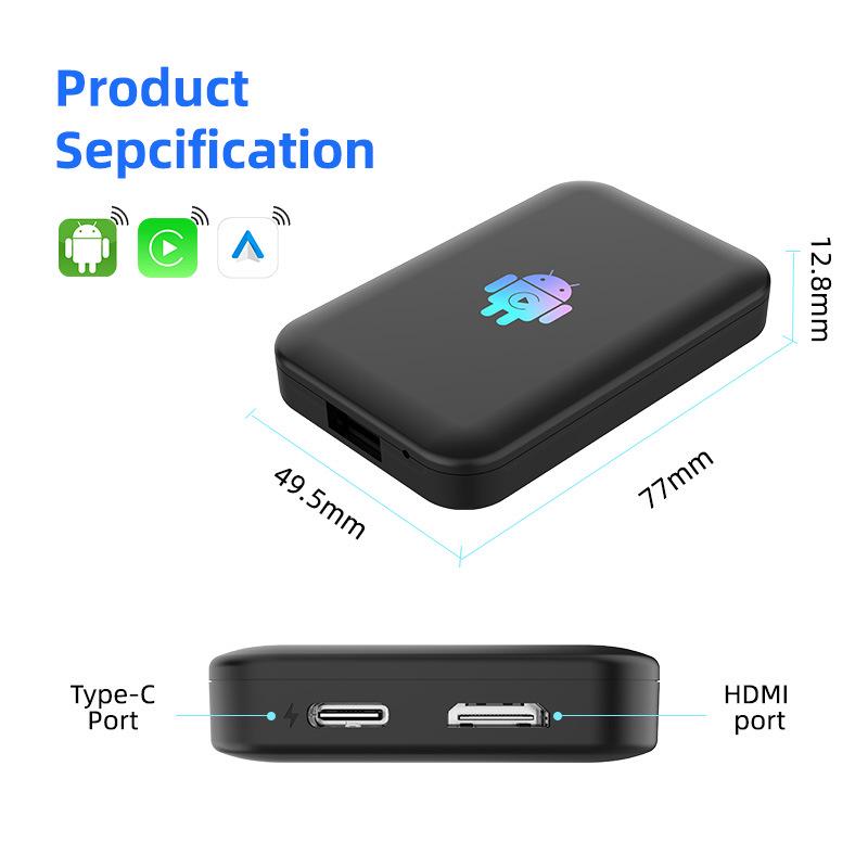 Custom Carlinkit Wired To Wireless CarPlay Adapter - Android 13.0 HDMI Box