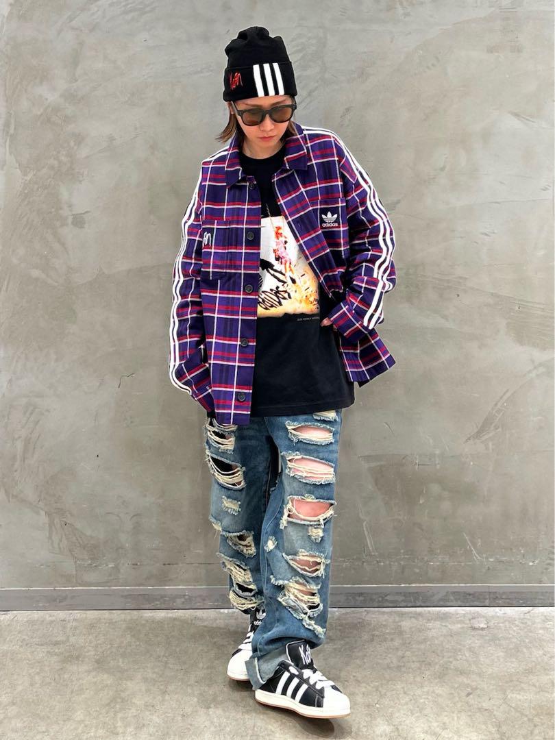 

[Б/У] Шапка бини adidas Originals x Korn черная вязаная шапка