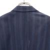 Yves Saint Laurent Striped Pattern Tailored Jacket Blue Men's Used