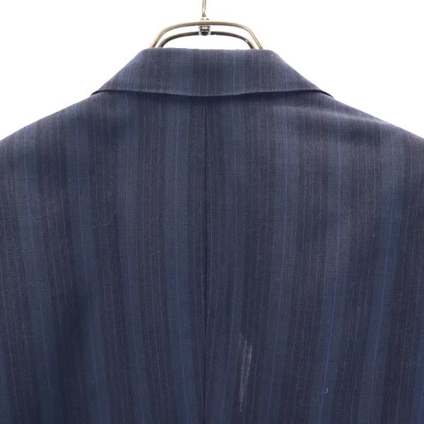 Yves Saint Laurent Striped Pattern Tailored Jacket Blue Men's Used
