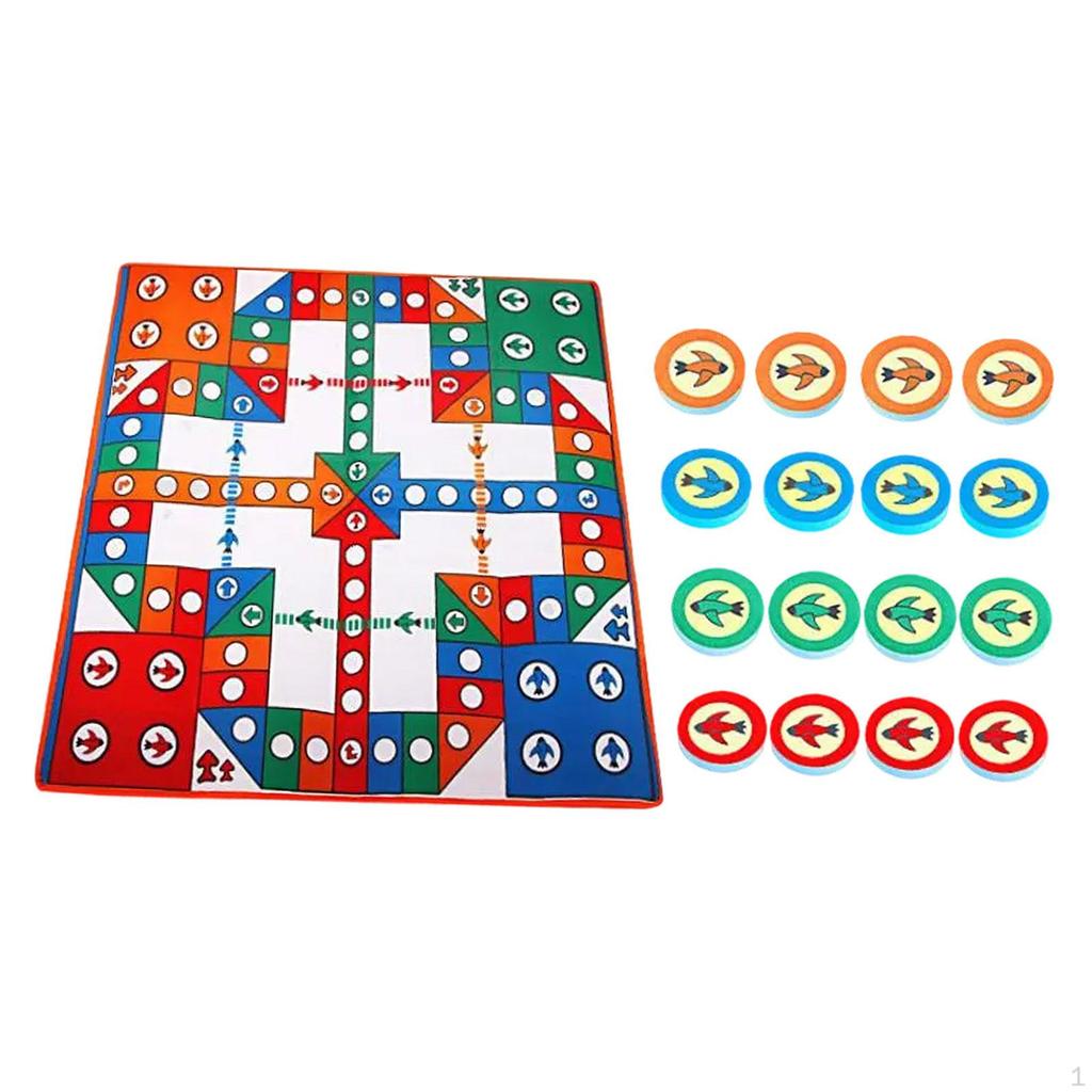 Flying Chess Game Carpet Board Indoor Outdoor Playmat Entertainment for Kids