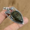Cadeau de Mariage Pour Elle Pendentif en Argent Sterling 925 Pierre Gemme Labradorite Naturelle