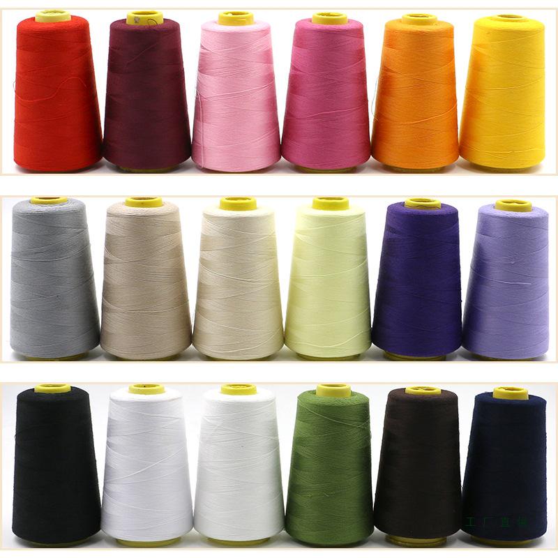 Colorful Pagoda Sewing Thread: Large Spool for Machine & Hand Sewing, 402 Yards, Black & White