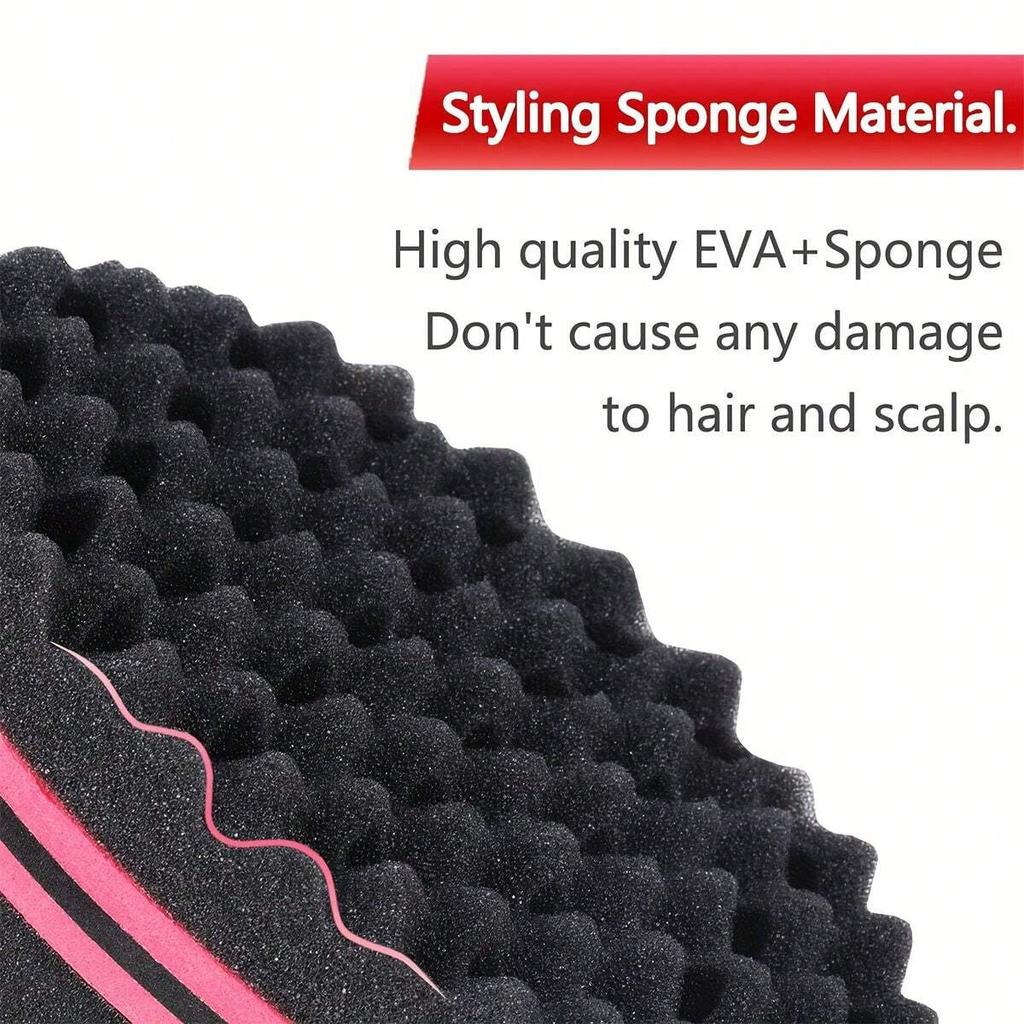 4dílná sada hřebenů pro afro vlasy s kouzelnou houbičkou na twisty a lokny pro africký zaplétaný účes, houbička na zacuchané kudrnaté vlasy a ocelový hřeben