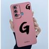 For Itel Vision 3 / Itel S17 / Itel P38 S661L S661W Case Lucky Initial Letter Liquid Silicone Protective Back Cover Phone Case