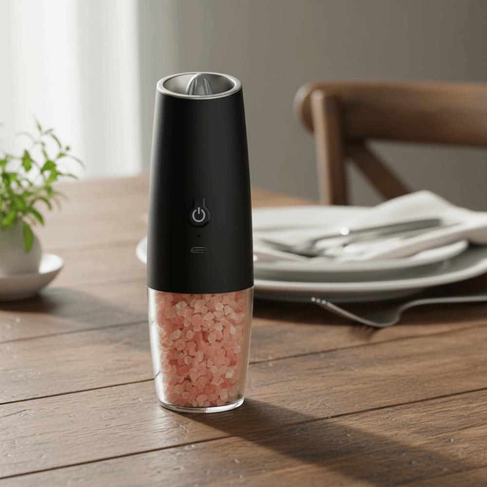 Rechargeable Electric Salt and Pepper Grinder Ceramic Grinding Core Spices Grinder Restaurant