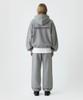 PRINOAR [Fleece Lined] Small Sport String One-Pleat Wide Pants - Melange