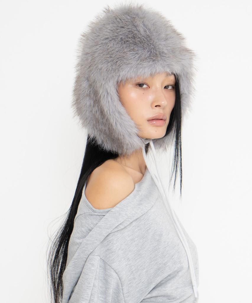2000Akaibeuseu Bambi Fur Hat (Cool Gray)