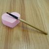 Long Handle Synthetic Fiber Lip Brush with Wooden Handle for Makeup and Concealer