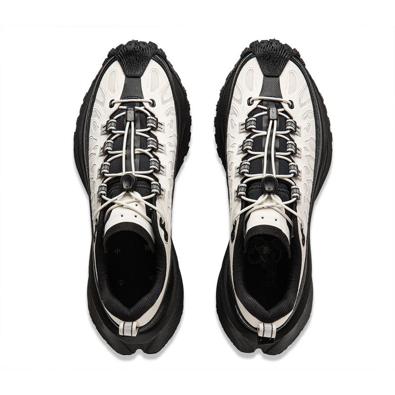 Li Ning Youxia CRC Trend Sports Casual Shoes Unisex Casual Shoes Off-White Black AZGU083-2