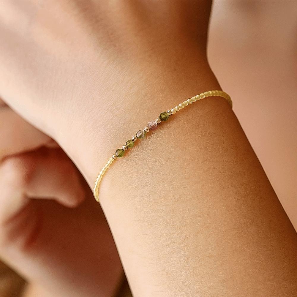 Waterproof Lucky Citrine Bracelet Beads Citrine Get Rich Bangle  Wedding Party Gift