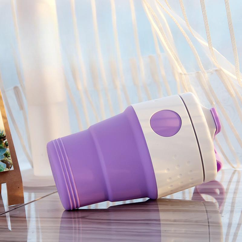 Silicone Folding Coffee Cup Outdoor Sports Telescopic Cup Water Cup Travel with A Compressed Cup.