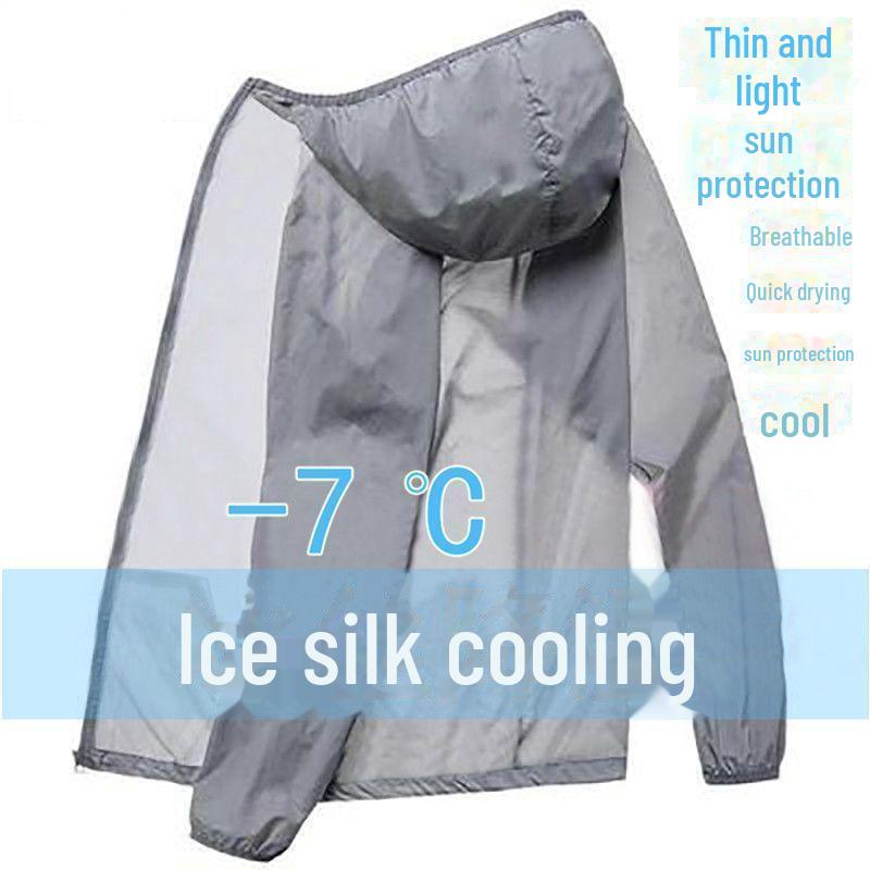 

Мужская летняя куртка Ice Silk с защитой от ультрафиолета 2022 года для рыбалки и велоспорта 2XL
