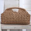 Elegante Damen Kettengewebte Handtasche Stroh Schultertasche Modische Raffia Crossbody Strandtasche Sommer Neu Vielseitige Damen Tasche