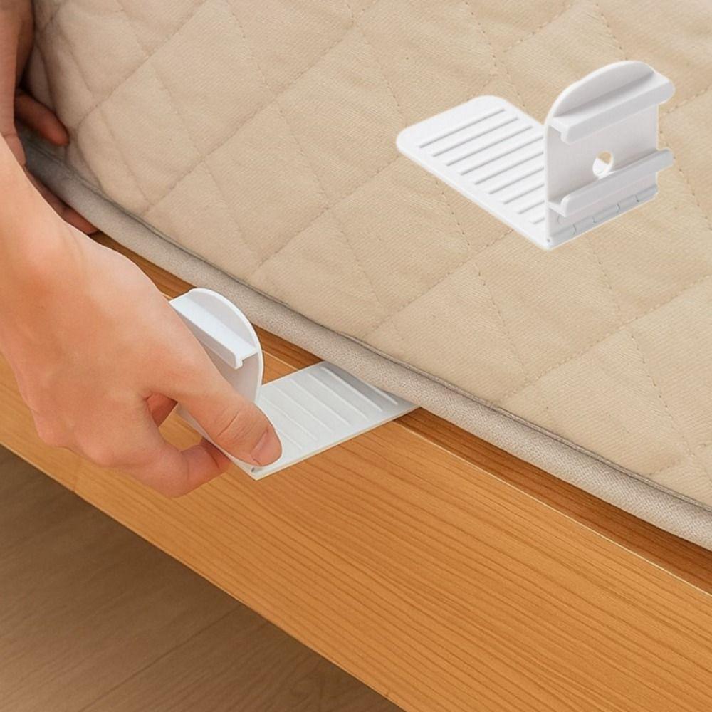 4pcs Plastic Bed Sheet Holder Non-slip Fastener Holders Multi-Functional Bed Cover Fixing Clip Crib