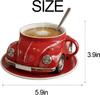 Beetle Shaped Coffee Mugs Creative Cups Home Decor Glass Water Cup Funny Handcrafted Travel Tea Mug For Ceramics & Pottery Gifts