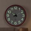 12 Inch Wall Mounted Clock Plastic Frame Luminous Wall Clock Quiet Analog Clock  Night Use