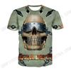New Metal Rock Band Megadeth Skull 3d Print T-shirt Men Women Fashion Street Sports Short Sleeve Tops Tees Men Clothing Music