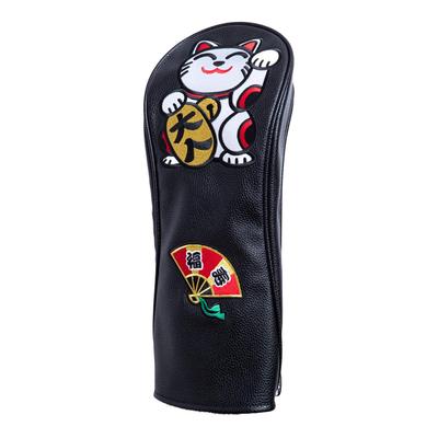 WINWIN STYLE Happy Cats Driver Headcover (Beckoning Cat Design) (HC-404 (Black))