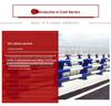 Carbon Steel Bridge Railing: Crash Barrier with Road Lighting for Overpass and River Landscape