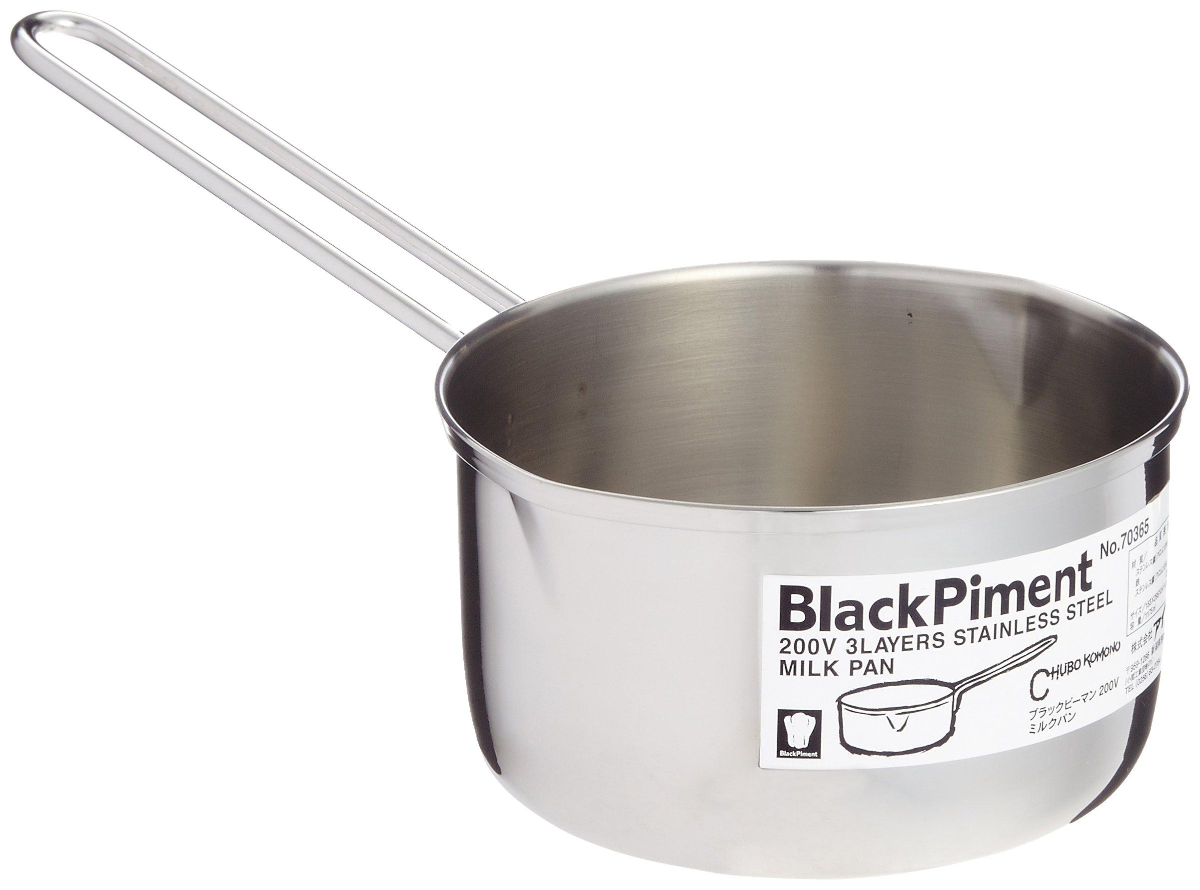 

Aizawa Milk Black IH200V 70365 Pan, Pepper, Compatible, No.