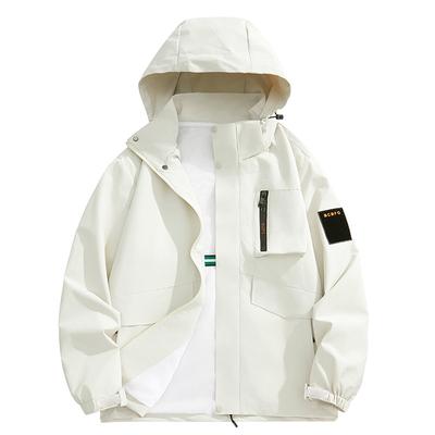 Wind- und wasserdichte Arbeitsjacke für Herren im Frühling und Herbst, lockere Passform für Teenager, lässige Outdoor-Angriffsanzugjacke