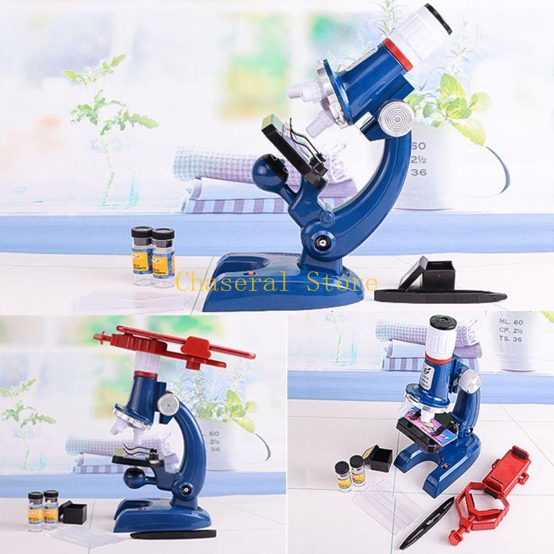 E7Ce 100X-1200X Biological Microscope For W/ Holder Educational Toy