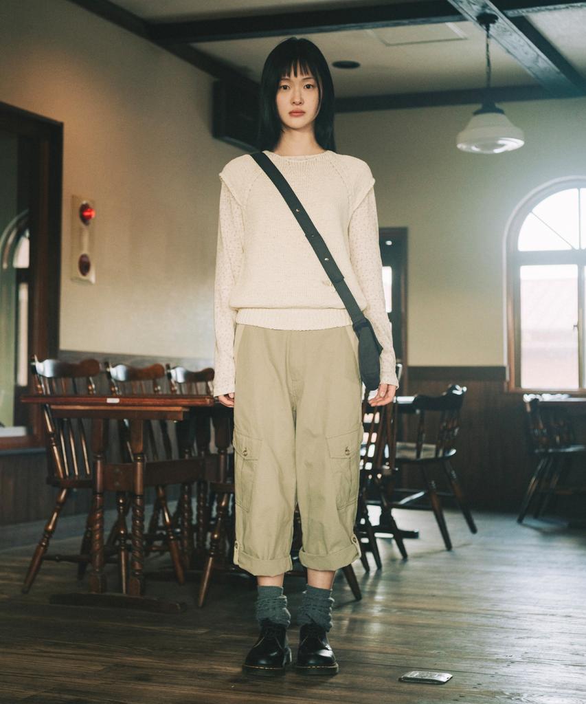 Ohesio Key Patterned Long Sleeve, Ivory