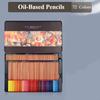 Colored Pencil Set Metal Case 36/48/72/100/120 Color Oil Pencils Student Artist Drawing Art Supplies